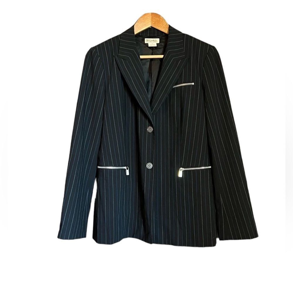 Michael Michael Kors black striped blazer